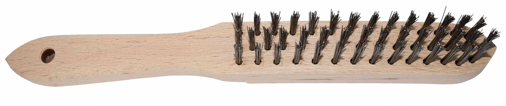 Abraboro Fanyelű kézi kefe, egyenes, INOX termék fő termékképe