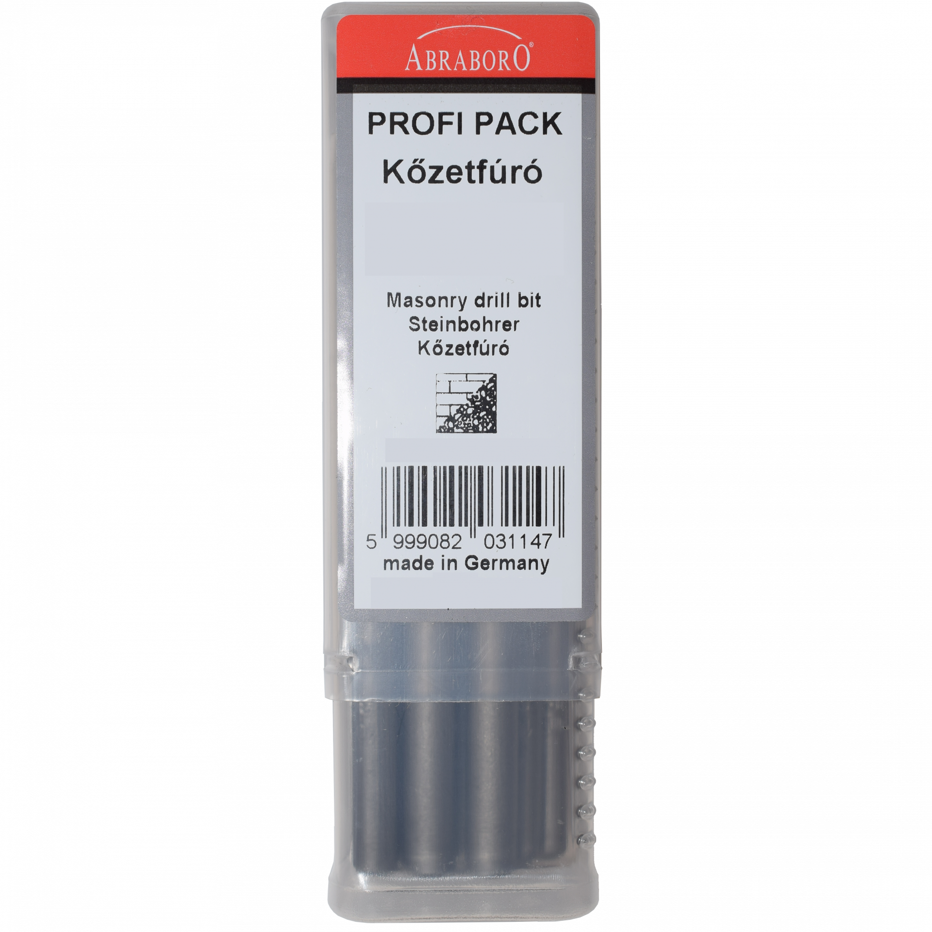 Abraboro 8 x 120 / 80 mm hengeres szárú kőzetfúró Profi-Pack, 15 db/csomag termék fő termékképe
