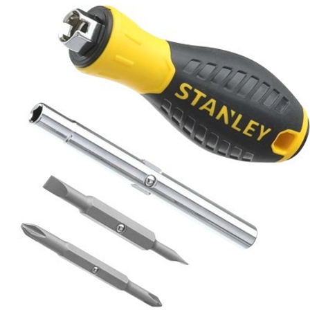 Stanley 0-68-012 cserélhető fejű csavarhúzó + 2 db kettős bit termék fő termékképe