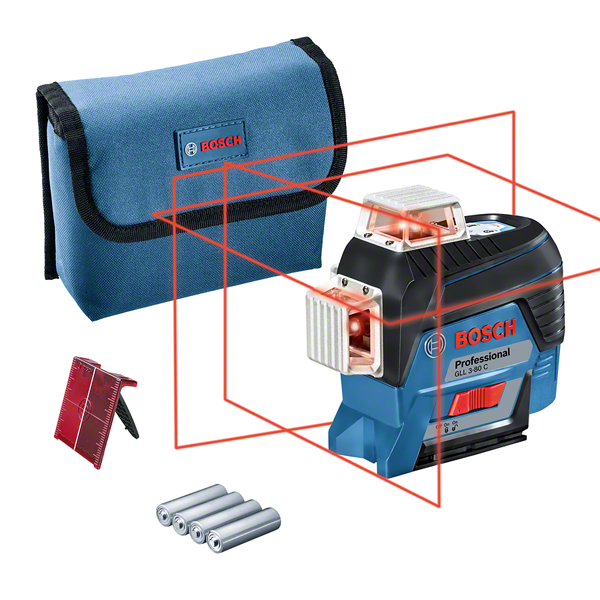 Bosch GLL 3-80 C vonallézer (4 x 1.5 V LR6 elemmel) termék fő termékképe