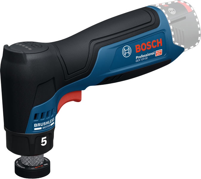 Bosch GEX 12V-32 akkus excentercsiszoló + szivacsbetét (akku és töltő nélkül) termék fő termékképe