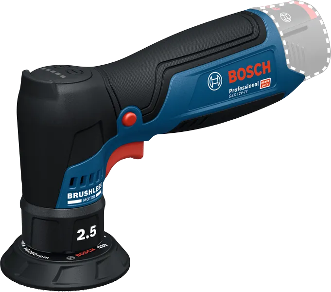 Bosch GEX 12V-77 akkus excentercsiszoló + szivacsbetét (akku és töltő nélkül) termék fő termékképe